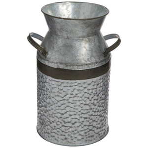 Estilo Rústico y Exótico con Esta Caña de Leche de Metal Galvanizado Vintage, También Sería Bonita como Decoración en una Terraza o Jardín - Product Image 2