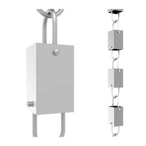 Coupelles carrées pour chaînes de pluie – Coupelles décoratives pour drainage de l'eau de pluie pour la maison, le jardin, la terrasse et la décoration extérieure - Product Image 1