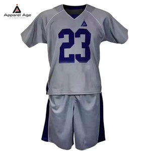 Dernier design d'uniforme de lacrosse pour hommes, haute qualité, respirant, confortable, manches courtes, 100% polyester, imprimé, grandes tailles - Product Image 1
