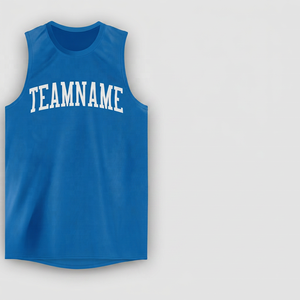 TriPro Sports Custom Blue Basketball Jersey Sleeveless Quick Dry <b>Polyester</b> Team Name Number 3D Pattern Unisex Sports <b>Shirt</b> for - Product Image 1