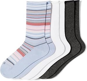 Chaussettes unisexes rayées personnalisées avec logo sur le bord, décontractées, tricotées, respirantes et écologiques - Product Image 2