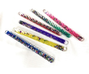 Baguette à Paillettes Liquides en Spirale Acrylique de 16cm Jouet Éducatif - Product Image 4