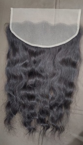 Extensions de cheveux humains indiens non traités avec closure et frontal en dentelle frontale, disponibles au meilleur prix - Product Image 2