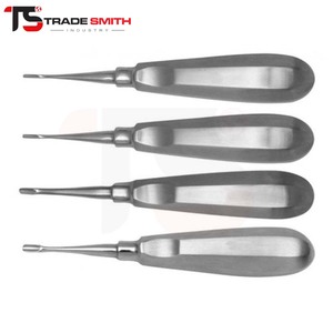 ชุดเครื่องมือถอนรากฟันสแตนเลส TSI 4 ชิ้น สำหรับทันตแพทย์และผู้เชี่ยวชาญด้านศัลยกรรมช่องปาก - Product Image 1