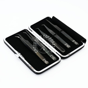 แหนบปลายขนตาขนาด45 75 90องศาแหนบปลายขนตาแบบแยกปลายเป็นเส้นตรงปลายเพชรโลโก้ส่วนตัว - Product Image 5