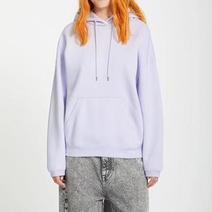 2026 High Quality Winter Fashion <b>Pink</b> <b>Crop</b> <b>Top</b> Hoodie Streetwear Letter Decorated Women Oversize Fleece Polyester/Cotton Front - Product Image 1