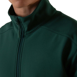 Chaqueta Impermeable de Soft Shell Verde Oscuro para Hombre, con Cierre Completo, Cuello Alto, Casual, Cortavientos, Ajuste Regular, de Poliéster, para Exteriores - Product Image 6