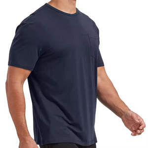 Camiseta de Manga Corta para Hombre, 100% Algodón, de Alta Calidad, Informal, con Diseño Estampado, Color Sólido, Tejido Jersey de 200 Gramos - Product Image 2