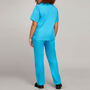 Uniformes Médicos Elegantes para Mujer, Conjuntos de Enfermería, Último Diseño, Hechos de Poliéster Elástico, Ropa de Hospital con Personalización - Product Image 2