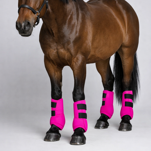 Bottes de protection équestres en néoprène, absorbant les chocs, respirantes, durables, offrant un soutien de la jambe, service OEM personnalisé. - Product Image 1