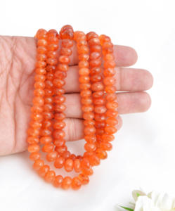 Cuentas facetadas de cornalina natural de África de 6 a 9 mm, cuentas de piedras preciosas naturales para la elaboración de joyería fina. - Product Image 4