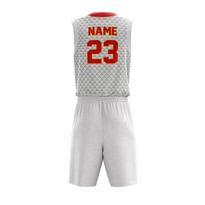 Ensembles d'uniformes de basketball respirants de qualité supérieure, couleurs et logos personnalisables, 100 % polyester, service OEM, prix bas - Product Image 6