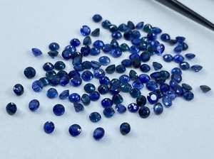 Saphirs fins facettés de forme ronde, pierres précieuses en vrac, tailles assorties de 1,5 mm à 4,75 mm, lot calibré pour la fabrication de bijoux - Product Image 6
