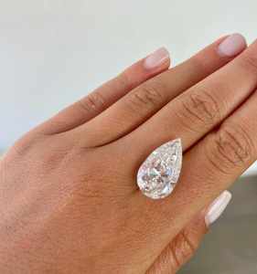 Diamant CVD en forme de poire, de qualité supérieure, certifié international, couleur D, cultivé en laboratoire, taille excellente, vente en gros - Product Image 1