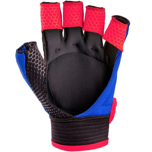 Gants de hockey unisexes de haute qualité à demi-doigts avec rembourrage en gel réglable, équipement de sécurité intérieur/extérieur pour joueurs de hockey sur gazon - Product Image 6