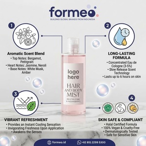 Prix d'usine OEM Marque privée Brume capillaire et corporelle quotidienne luxueuse écologique Hydratante Rafraîchissante à tout moment Parfum doux et chaud - Product Image 1