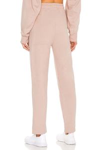 Customization Women Two Piece <b>Tracksuit</b> Pullover <b>Pink</b> Cotton Cropped Hoodie And Jogger Pants Good Quality Fabric Woman <b>Tracksuit</b> - Product Image 3