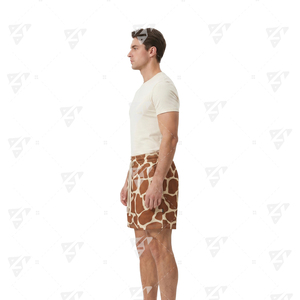 2026 High Quality 5 Inch Polyester Basketball Shorts Custom Double-<b>Layer</b> Sublimation Solid Elastic Waist Breathable Men's - Product Image 4