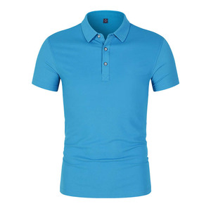 Chemise pour homme en piqué 100% coton jaune, manches courtes, unie, décontractée, respirante, tricotée, 220g, coupe classique - Product Image 5