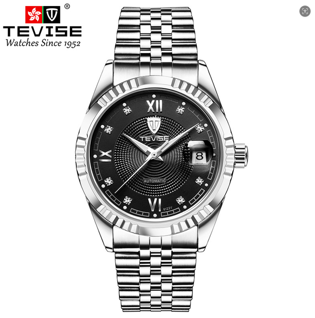 TEVISE 629 Luxury Automatic Mechanical Watch Men Skeleton Design Fashion Business Stainless Steel Band OEM ODM Waterproof Watch