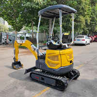 Mini-excavatrice compacte à bras zéro, petite pelle hydraulique à prix d'usine, certifiée CE, à vendre