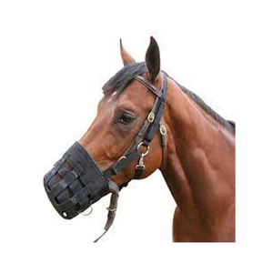 Muselière légère pour cheval avec ajustement facile, rembourrage doux pour un confort maximal et un contrôle de la navigation des bétailles - Product Image 5