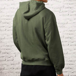 Sweat-shirts décontractés pour hommes, fabriqués en usine OEM, surdimensionnés, avec logo personnalisé imprimé en relief, pour hommes, sweat-shirts chauffants - Product Image 4