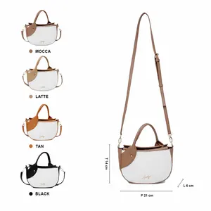 Sac à bandoulière tendance grande capacité, sac messager multi-poches, sac bandoulière portable pour l'extérieur - Product Image 4