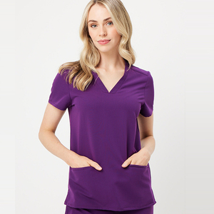 Wholesale Hot Selling Custom Color Design <b>Plus</b> <b>Size</b> Heavyweight Breathable Short Sleeve Women's Hospital Use - Product Image 5