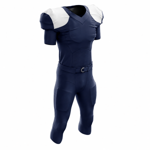 Ensemble de maillots et pantalons de football américain personnalisés, sublimation, équipe, évacuation de l'humidité, séchage rapide, col en V, manches courtes, vente en gros, pas cher, pour hommes - Product Image 4