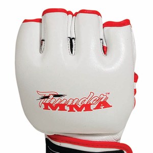 หนังคุณภาพสูงสำหรับผู้ผลิต OEM ในปากีสถาน ออกแบบใหม่ น้ำหนักเบา ถุงมือชกมวย MMA แบบครึ่งนิ้ว สำหรับมืออาชีพ - Product Image 3