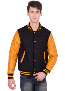 Chaqueta Varsity de Lana de Alta Calidad para Hombre, Cierre con Botones, Bolsillos, Estilo Letterman, Chaqueta Universitaria de Béisbol, Chaqueta Bomber Varsity para Hombre - Product Image 3