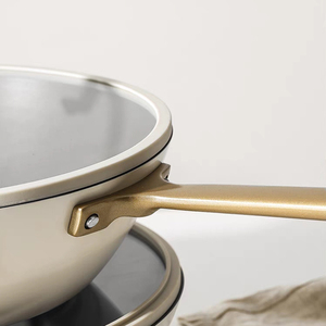 Stylish Non Stick <b>Cookware</b> Collection Featuring Marble Coated Frying Pans Deep Cooking Pots Sauce Pans And Heat Resistant - Product Image 2