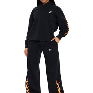 Sweat-shirts surdimensionnés personnalisés pour femmes – Mode hiver, molleton doux en coton, pull confortable et chaud, coupe ample, épaules tombantes, OEM - Product Image 1