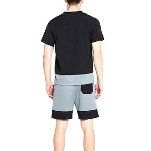 Ensemble chemise et short pour homme, été 2026, décontracté, respirant, 100% coton, polyester, tricoté, imprimé numérique, uni - Product Image 4