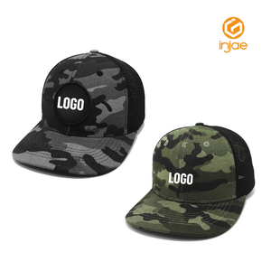 Custom Embroidered Hunting <b>Caps</b> Camouflage 6 Panel Trucker Hats Breathable Mesh for Fishing Camping Vietnam Factory Bulk Order - Product Image 1