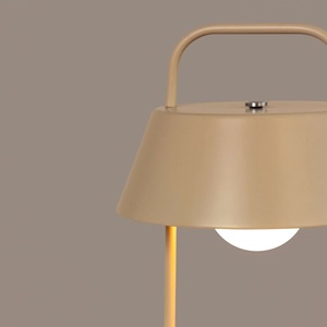 Nordic <b>Lantern</b> Metal <b>Table</b> <b>Lamp</b> with Handle Open Frame Warm Ambient Light Powder Coated Finish Bedside Decor - Product Image 2