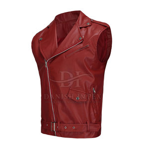 Gilet en cuir de qualité supérieure 100% cuir, prix raisonnable, respirant, vêtements pour hommes, gilet en cuir en vente en ligne - Product Image 2
