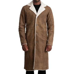 Manteau en cuir premium pour homme, vêtement d'hiver en fourrure de haute qualité, fournisseur en gros, veste en fourrure durable pour homme, meilleure qualité ODM - Product Image 1