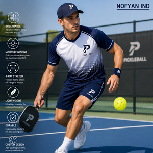 Fabricante de Uniformes de Pickleball con Impresión Personalizada, Conjunto de Jersey Deportivo de Alto Rendimiento, Fabricante y Proveedor de Ropa Deportiva al por Mayor OEM - Product Image 4