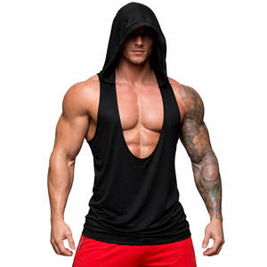 Camisetas sin mangas con capucha de alta calidad para hombre, para entrenamiento, culturismo, musculación, gimnasio. - Product Image 1