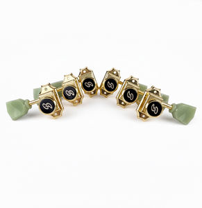 Afinadores con Bloqueo de Estilo Vintage BBSTONE Hechos en Corea, Dorados, Configuración 3+3, Relación 16:1, Llaves Tipo Tulipán para Guitarra Eléctrica Estilo Les Paul - Product Image 2