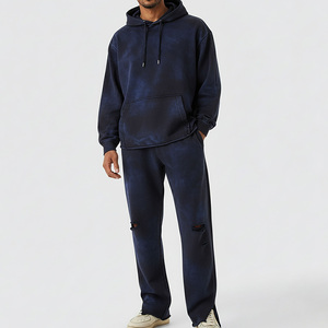 Factory <b>Direct</b> French Terry Tracksuit Cotton Fleece Heavyweight Cotton Tracksuit OEM Production Service - Product Image 1