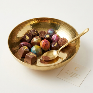 Cuenco de oro martillado de lujo, plato decorativo de metal hecho a mano para centro de mesa, elegante, duradero, perfecto para regalos de boda. - Product Image 3