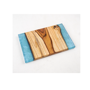 Planche à découper luxueuse en résine époxy et bois pour couper fruits, légumes et viande, blocs de découpe personnalisés pour ustensiles de cuisine - Product Image 6