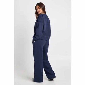 Trendy <b>Women's</b> 2-Piece Casual Tracksuit with Button Top & Wide Leg Pants Plus Size Quick Dry Comfortable Everyday Wear - Product Image 5