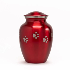 Urne funéraire pour animaux de compagnie en aluminium gravé, design moderne et décoratif, pour cendres de chien et de chat, 7 pouces, faite à la main, durable - Product Image 4