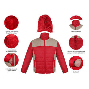 Chaquetas Acolchadas de Lona para Hombre, Estilo Casual, Nueva Colección, Alta Calidad, Ligeras, Tallas Personalizadas, Colores Sólidos - Product Image 4