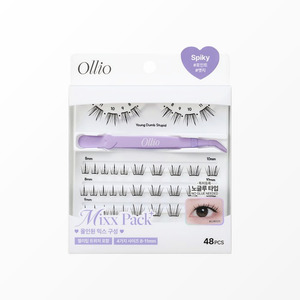 Extensions de cils magnétiques Ollio, pack mixte de cils magnétiques sans colle, faux cils magnétiques effilés - Product Image 2