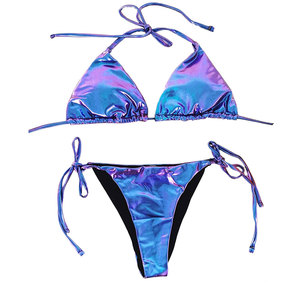 Ensemble de maillots de bain tendance pour femmes, bikini deux pièces, soutien-gorge et culotte, logo personnalisé, tenue de plage d'été, ensemble de bikini - Product Image 6
